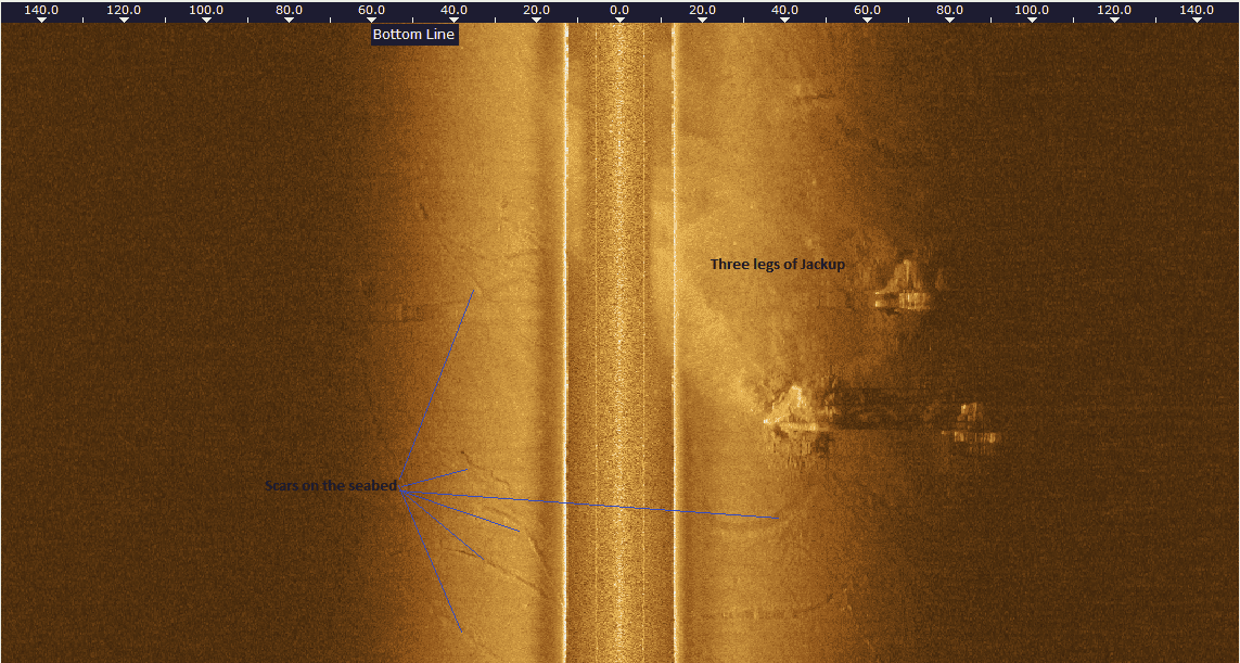 Khảo sát Side Scan Sonar 3 Legs Of Jackup